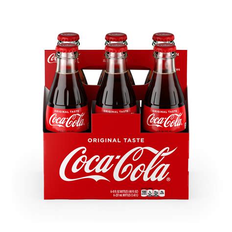 6 pack coke glass bottles